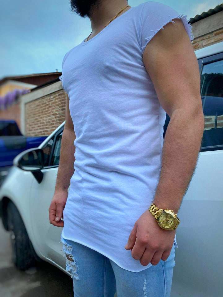 Long Shirt Muscular White
